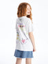 LC Waikiki Crew Neck Printed Short Sleeve Girl T-shirt